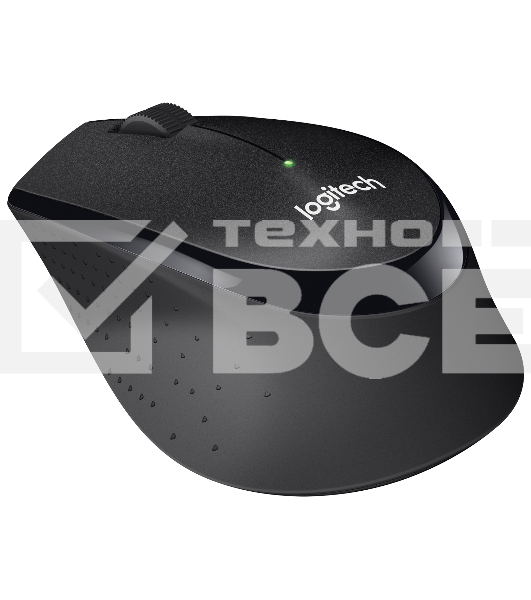 Мышь беспроводная Logitech M330 SILENT PLUS черный, 1000 dpi, радиоканал, USB, кнопки - 3