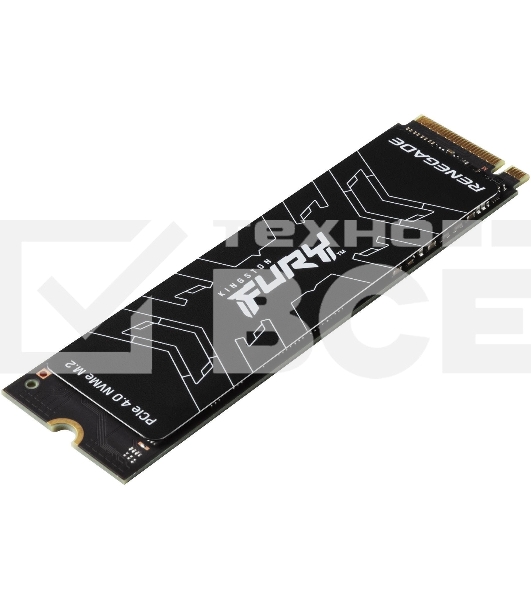 Накопитель SSD Kingston Fury Renegade SFYRD/2000G, 2 ТБ, M.2 2280, PCIe 4.0 x4, NVMe, R/W 7300/7000, с радиатором