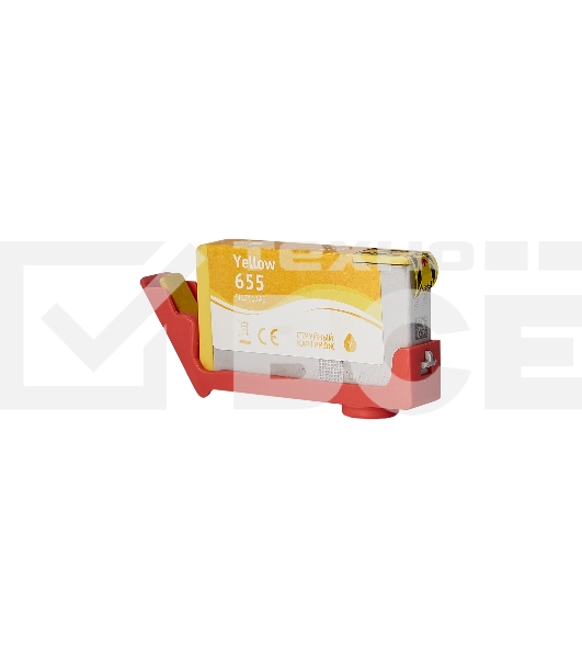 Картридж струйный Sakura CZ112AE (№655 Yellow) для HP, желтый, 11 мл., 600 к.