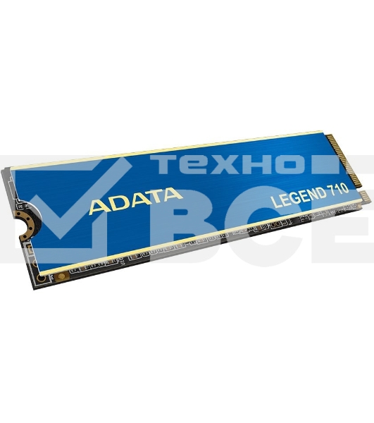 Накопитель SSD ADATA LEGEND 710, 2Tb, PCIe 3.0 x4, M.2 2280, NVMe, R/W 2400/1800, с радиатором