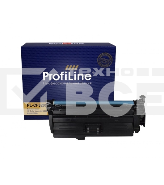 Картридж лазерный PL-CF320X (№653X) для принтеров HP Color LaserJet M680/M680dn/M680f/M680f/M680z Black 21000 копий ProfiLine