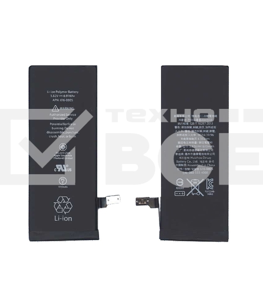 Аккумуляторная батарея для Apple iPhone 6 3.82V 6.91Wh
