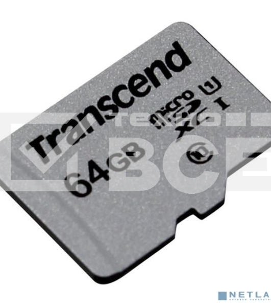 Флеш карта microSD 64GB Transcend microSDXC Class 10 UHS-I U1, (без адаптера), TLC