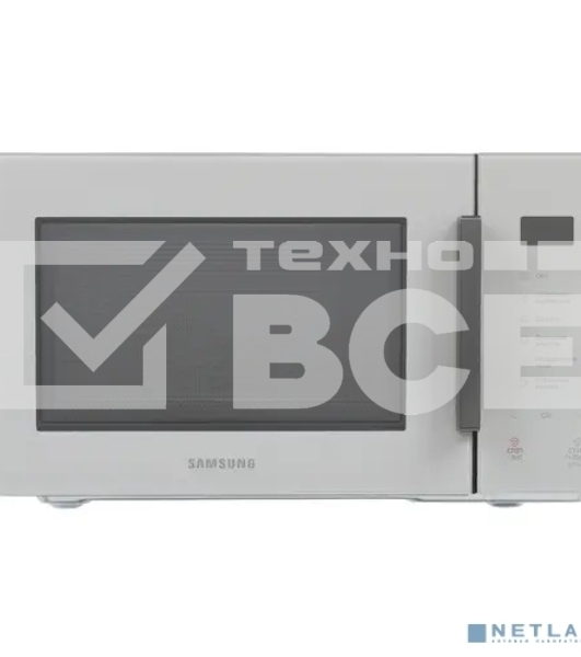 Микроволновая печь Samsung MS23T5018AG/BW серый, 23 л, 800 Вт, переключатели - сенсор