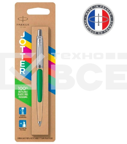 Ручка шариковая Parker Jotter Originals (CW2076058) Green CT M син. черн. блистер