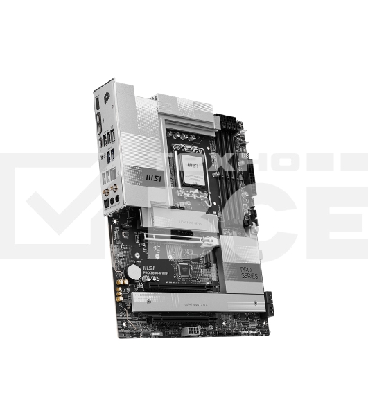 Материнская плата MSI PRO Z890-A WIFI, LGA 1851, Intel Z890, 4xDDR5, 4xSATA, 4xM.2, 1xPCIe 5.0 x16, 2xPCIe 4.0 x4, 1xHDMI, 2xUSB-C Thunderbolt 4, 1xUSB-C 3.2 Gen 2, 3xUSB-A 3.2 Gen 2, 4xUSB-A 3.2 Gen 1, 1x 5Gb LAN, 2x3.5 мм, 7.1, ATX