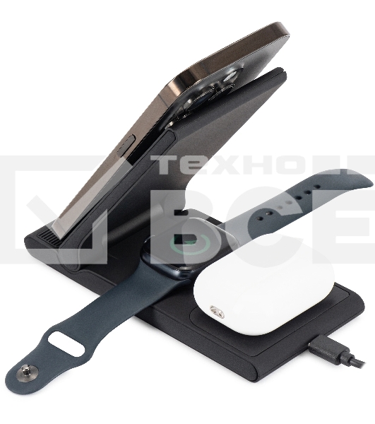 Беспроводное зарядное устройство Buro CWC-QC5 15W 3A (QI) USB-C универсальное черный