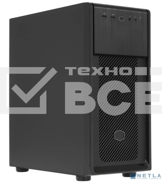 Компьютерный корпус Cooler Master Elite 500 w/o ODD bay, 2xUSB3.2, 1x120Fan, w/o PSU, Black, Steel left panel, ATX