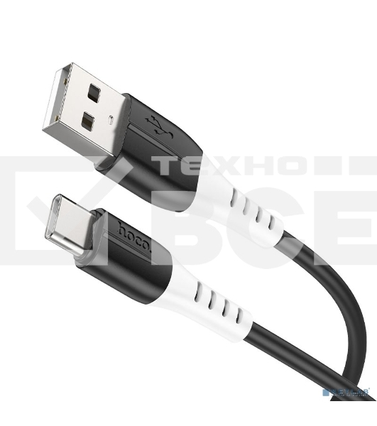 Кабель USB Type-C/HOCO HC-68575 X82/1m/3A/Силикон/Black