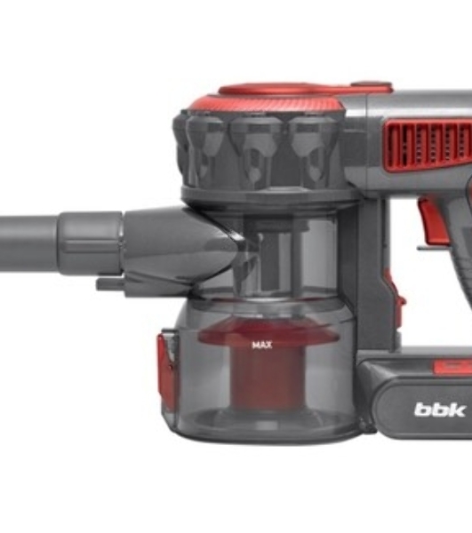 Пылесос вертикальный BBK BV3005 серый/синий, питание от аккумулятора, 160 Вт, уборка сухая, пылесборник 0.6 л