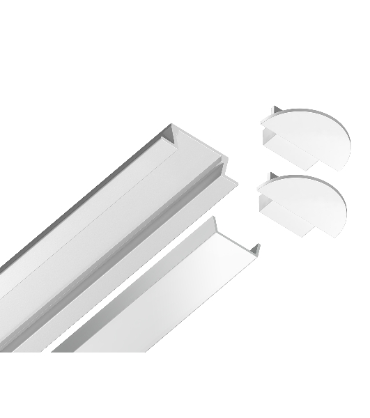 Алюминиевый профиль Ambrella light GP1001WH белый 2000*21.5*6.8