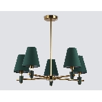 Люстра Ambrella light LH75051/5 BS/GN латунь/зеленый E14*5 max 40W D700*580, фото8