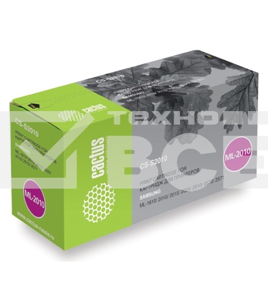 Картридж лазерный Cactus CS-S2010 черный (3000 стр.) для Samsung ML-1610/2010/2015/2020/2510/2570/2571