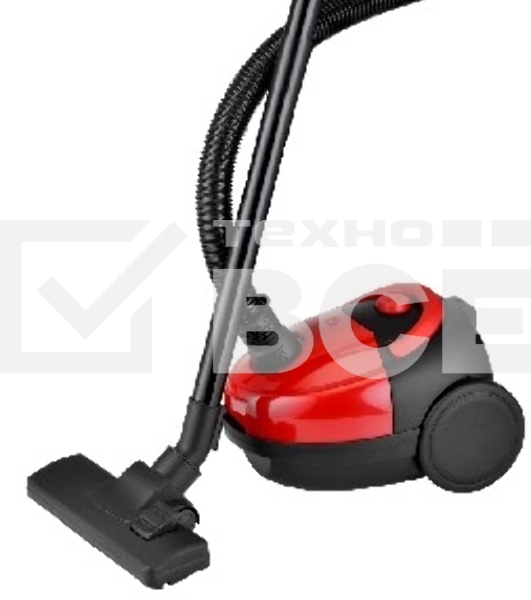 Пылесос Centek CT-2518 Red красный/черный, 350/1800 Вт, уборка сухая, пылесборник мешок, 1.5 л