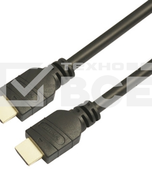 Кабель аудио-видео LAZSO WH-111 HDMI (m)/HDMI (m) 35м. позолоченные контакты черный