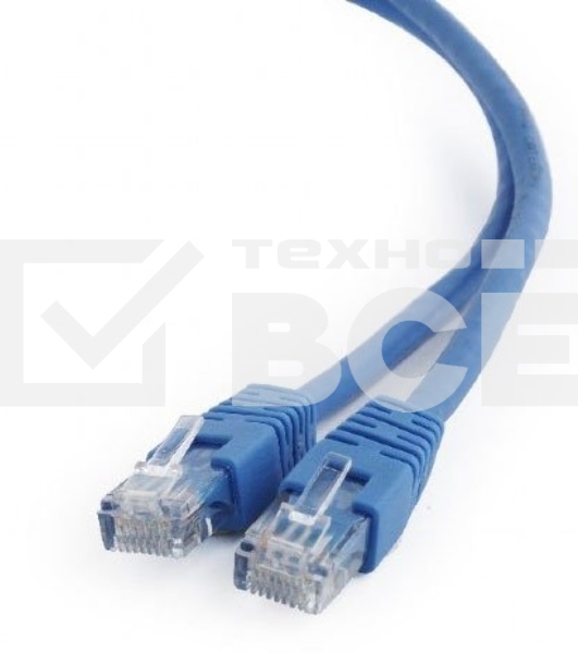 Патч-корд UTP Cablexpert кат.6, 0.5м, литой, многожильный (синий)