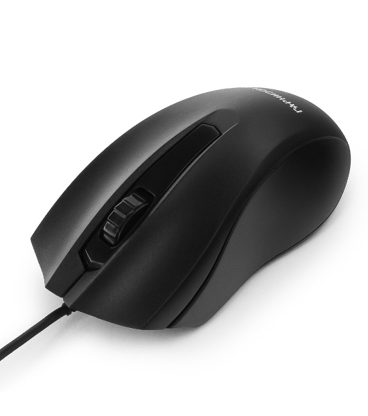 Мышь проводная Гарнизон GM-115 черный, 800 dpi, USB, кнопки - 3