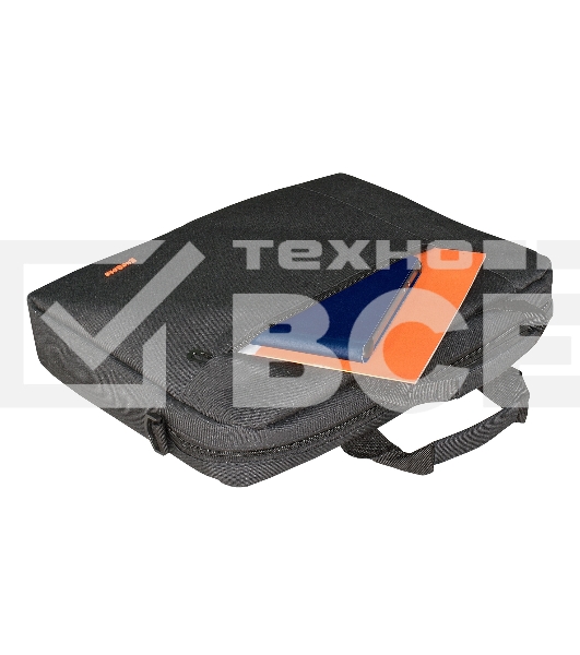 Сумка ExeGate Business ECC-215 Black, черная, полиэстер повышенной плотности 600D, 15.6