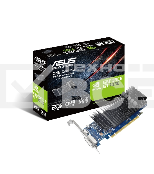 Видеокарта ASUS NVIDIA GT1030-SL-2G-BRK GT 1030 2048Mb 64 GDDR5 1228/6008 DVIx1 HDMIx1 HDCP Ret low profile