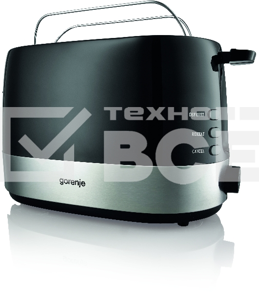 Тостер Gorenje T850BK 850Вт черный/серебристый