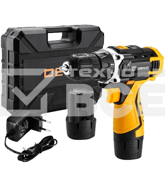 Дрель-шуруповерт Deko DKCD12FU-Li 063-4094, Аккумуляторная, 20 В, Кейс