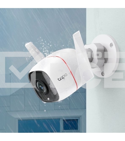 Видеокамера IP TP-Link Tapo C310 White 3MP indoor & outdoor IP camera, 30m Night Vision, IP66 dust & waterproof, Motion Detection and Notification, 2-way Audio, supports Micro SD card storage, easy setup with APP