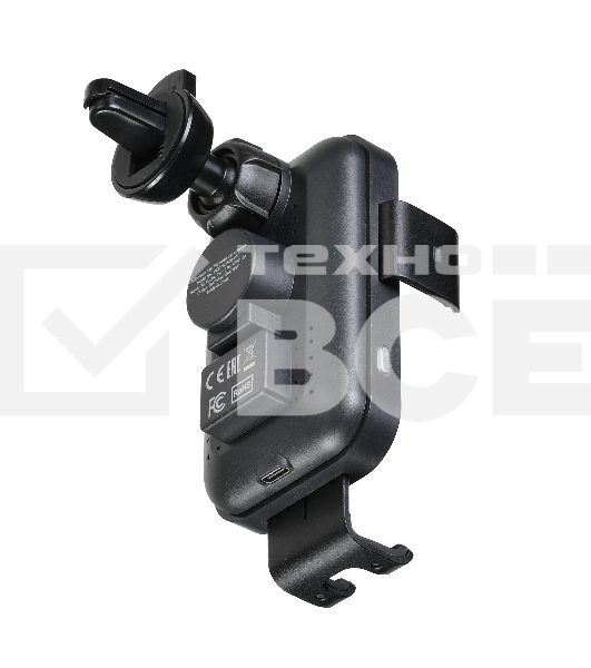 Автомобильная беспроводная зарядка-держатель с QC ACD ACD-W15QI-V1B 15Вт, , 5В/2А~12В/1,5А RTL {20}
