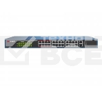 Неуправляемый коммутатор. 24 RJ45 100M PoE с грозозащитой 6кВ, 1 Uplink 1000М, 1 Uplink 1000М SFP, бюджет PoE 230Вт, CAT5e, пропускная способность 8.8 Гб/с, стандарты PoE IEEE802.3af, IEEE802.3at, 100-240 VAC, 4A, -10...+55C, фото2