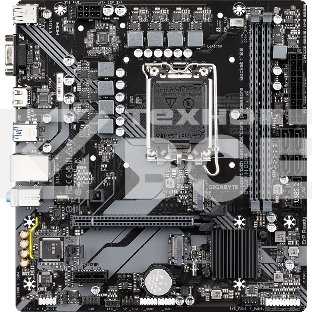 Материнская плата Gigabyte B760M H DDR4, LGA 1700, Intel B760, 2xDDR4, 4xSATA, 2xM.2, 1xPCIe 4.0 x16, 1xPCIe x1, 1xHDMI, 1xVGA, 1x 1Gb LAN, 2xUSB 2.0, 4xUSB 3.2 Gen 1, 3x3.5 мм, 7.1, Micro ATX