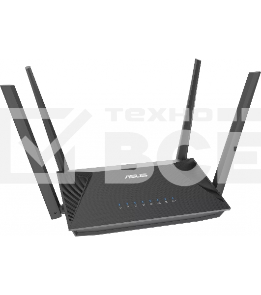 Роутер беспроводной Asus RT-AX52 AX1800 10/100/1000BASE-TX черный