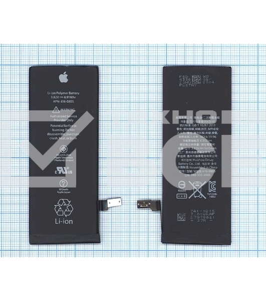 Аккумуляторная батарея для Apple iPhone 6 3.82V 6.91Wh