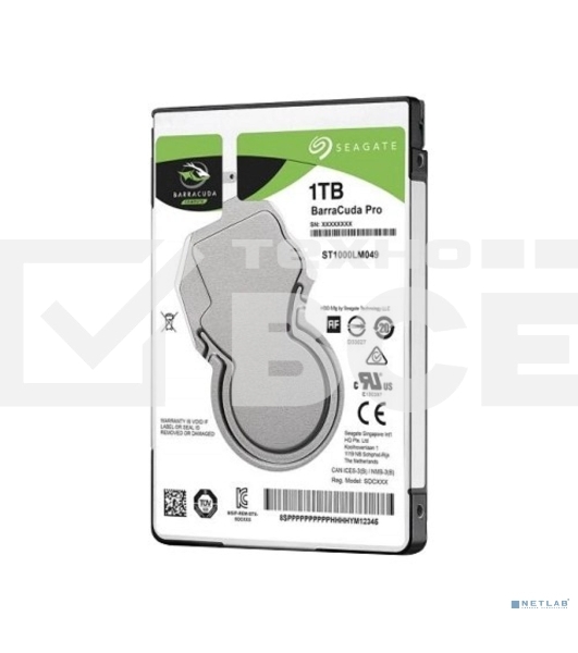 Жесткий диск Seagate HDD Mobile Barracuda25 Guardian (2.5'/ 1TB/ SATA 6Gb/s/ rmp 7200)