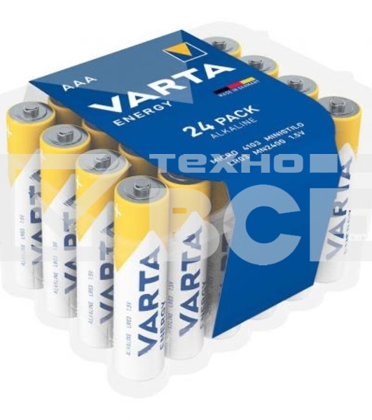 Батарея Varta Energy LR03 BOX24 AAA (24шт) блистер