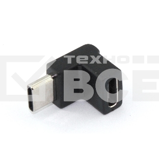 Переходник OTG USB Type C мама на Type-C папа угловой
