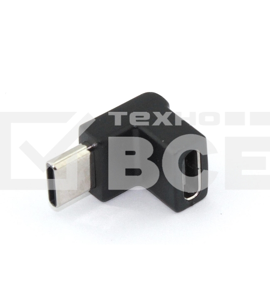 Переходник OTG USB Type C мама на Type-C папа угловой