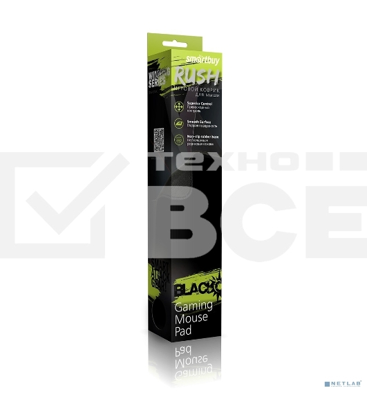 Игровой коврик Smart bay черный SBMP-01G-K RUSH Blackout 360*270*3