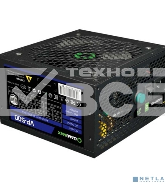 Блок питания GameMax VP-500 80 PLUS ATX 500W, Ultra quiet