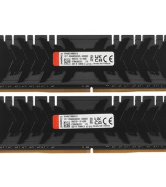 Оперативная память Kingston Fury Renegade, DDR4, 16Gb (1x16GB), 4000MHz, CL19, DIMM, с радиатором, черный