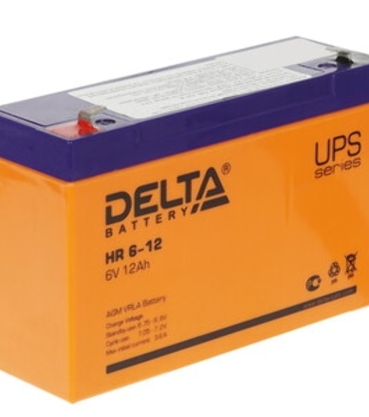 Батарея для ИБП Delta HR 6-12 (6V, 12Ah)