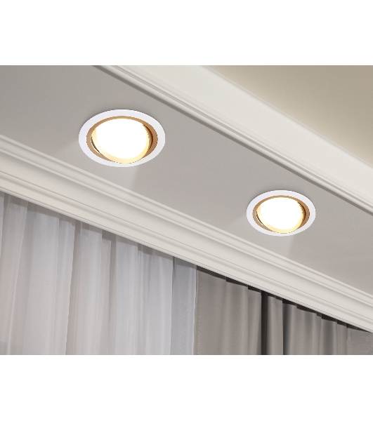 Светильник Ambrella light TN51912 WH/GD белый/золото GX53 max 12W D115*23