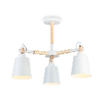 Светильник Ambrella light TR82204/3 WH/LW белый/светлое дерево E27/3 max 40W D560*430, фото9