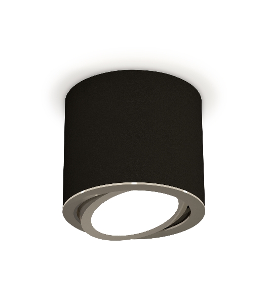 Светильник Ambrella Light XS7402002 SBK/PSL черный песок/серебро полированное MR16 GU5.3 (C7402, N7003)