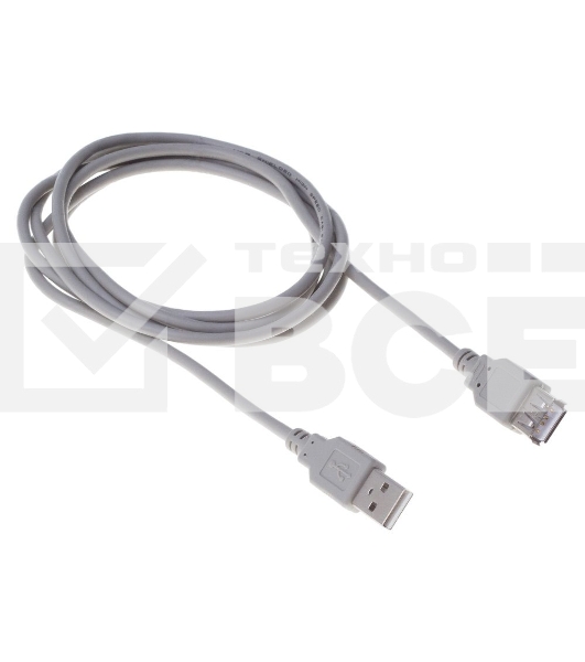 Кабель Buro BHP RET USB_AF18 USB A(m) USB A(f) 1.8м серый блистер