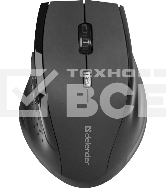 Мышь беспроводная Defender Accura MM-365 черный, 1600 dpi, радиоканал, USB, кнопки - 6