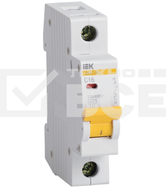 Выключатель автоматический модульный 1п B 32А 4.5кА ВА47-29 ИЭК MVA20-1-032-B