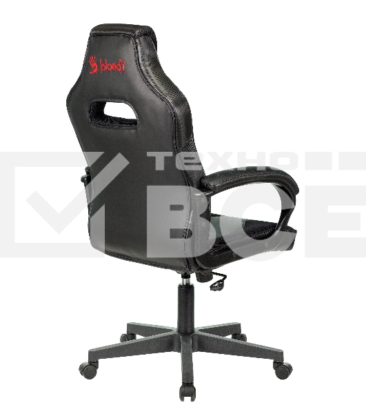 Кресло игровое A4Tech Bloody GC-200, черный, эко.кожа, крестовина пластик