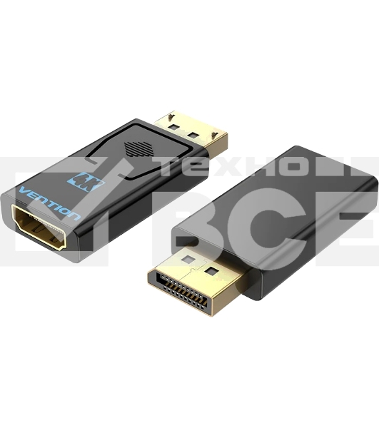 Адаптер-переходник Vention DisplayPort 20M > HDMI F 4K