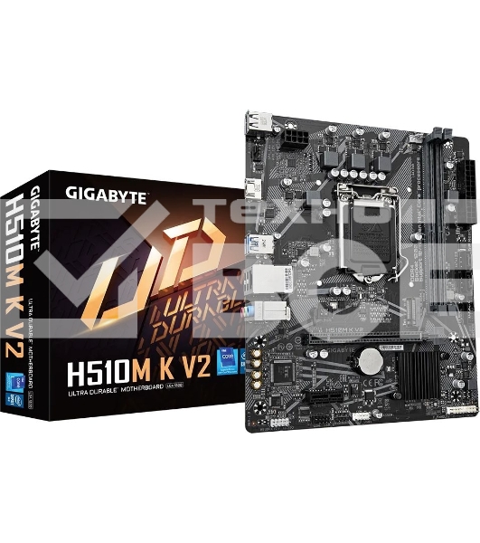 Материнская плата Gigabyte H510M K V2 (rev. 2.0), LGA 1200, Intel Q470, 2xDDR4, 2xSATA, 1xM.2, 1xPCIe 3.0 x16, 1xPCIe 3.0 x1, 1xHDMI, 1x 1Gb LAN, 2xUSB 3.2 Gen 1, 4xUSB 2.0, 3x3.5 мм, 7.1, Micro ATX