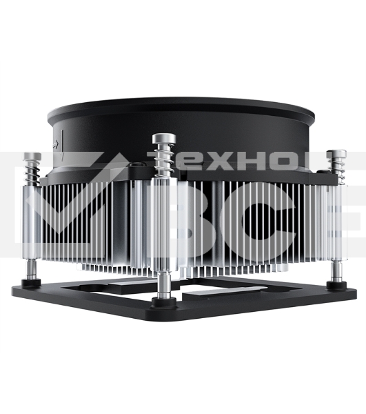 Кулер ID-COOLING DK-19 PWM серебристый/черный 92мм алюминий 2200rpm 26db 4-pin 95W 55мм