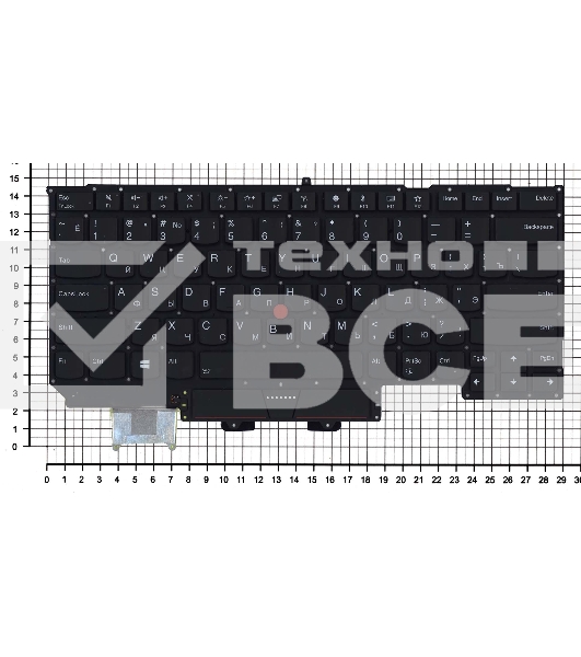 Клавиатура для ноутбука Lenovo ThinkPad X1 carbon Gen 6 2018 черная с подсветкой